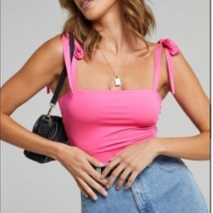 Showpo - Hot Pink Bodysuit (NWT)